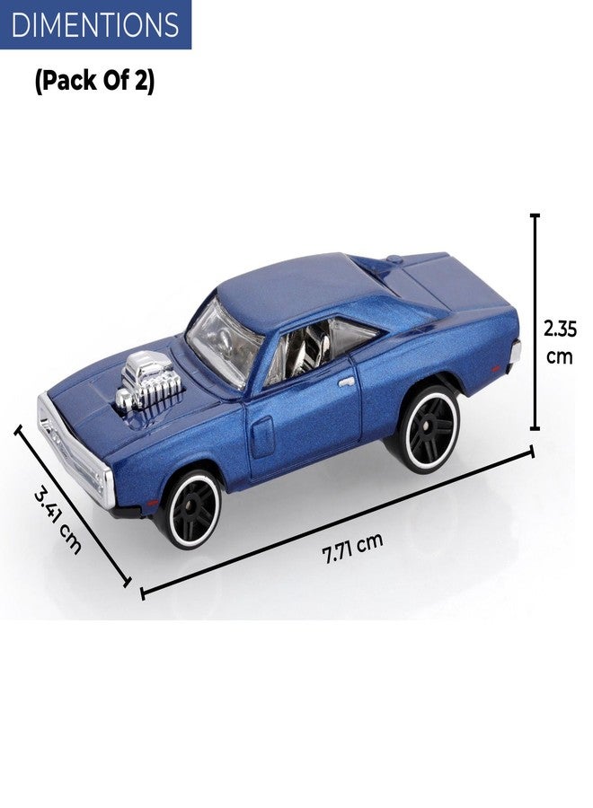 YUIOP - Die Cast Small DC Jems Car Toy - Metal Construction - Durable - Free Wheeling Action - for Collectors and Enthusiasts (Color May Vary) (Multicolor) (Pack of 2) - Image 2